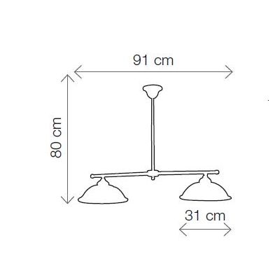 2237.B BILANCIERE IN OTTONE CON DIFFUSORI IN TERRACOTTA BIANCA TRAFORATA MADE IN ITALY RUSTICO CRISTALENSI CERAMICA - Cristalens