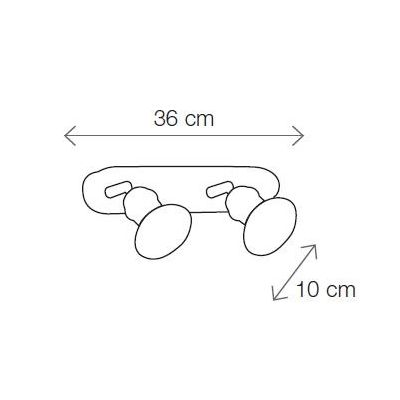 2245.2 PLAFONIERA APPLIQUE 2 LUCI IN TERRACOTTA BIANCA LUCIDA E OTTONE INVECCHIATO MADE IN ITALY CRISTALENSI CERAMICA - Cristale