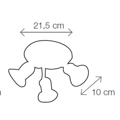 2246.3 PLAFONIERA ROTONDA 3 LUCI IN TERRACOTTA BIANCA LUCIDA CON CRISTALLI E DETTAGLI CROMO MADE IN ITALY CRISTALENSI CERAMICA -