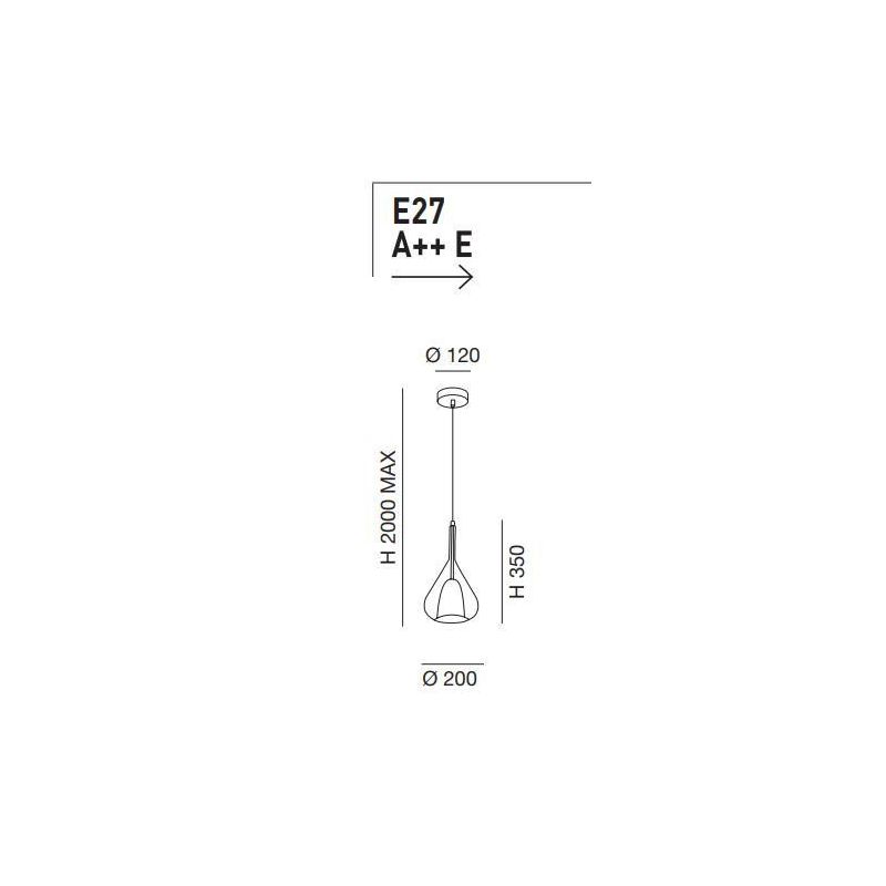 3481-40 LILA SOSPENSIONE IN VETRO AD UNA LUCE STILE MODERNO 5 COLORI DI FABAS LUCE Fabas Luce - Cristalensi Shop Online
