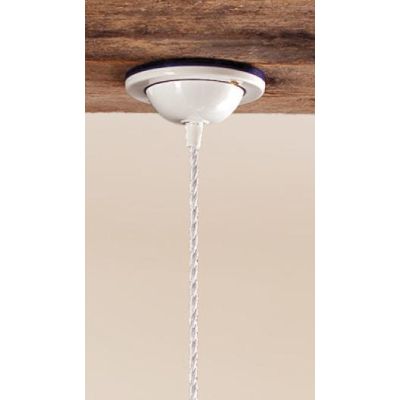 2017.3 SOSPENSIONE SINGOLA D30 CM IN TERRACOTTA BIANCA TRAFORATA CON DECORI IN 5 COLORI MADE IN ITALY CRISTALENSI CERAMICA - Cri