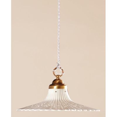 2116 SOSPENSIONE SINGOLA 2 MISURE IN TERRACOTTA BIANCA LAVORATA E TRAFORATA MADE IN ITALY CRISTALENSI CERAMICA - Cristalensi Sho