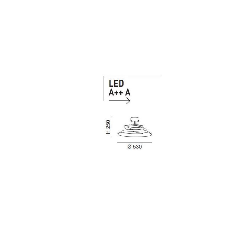3357-65 ARAGON PLAFONIERA MODERNA A SPIRALE BIANCA LED INTEGRATO 18W DELLA FABAS LUCE Fabas Luce - Cristalensi Shop Online