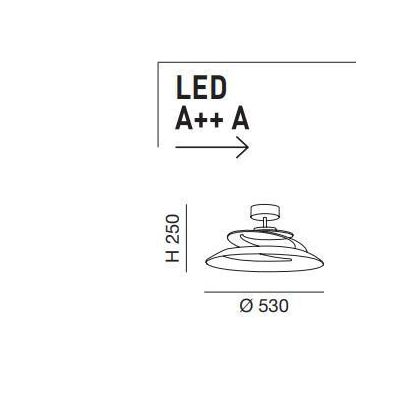 3357-65 ARAGON PLAFONIERA MODERNA A SPIRALE BIANCA LED INTEGRATO 18W DELLA FABAS LUCE Fabas Luce - Cristalensi Shop Online