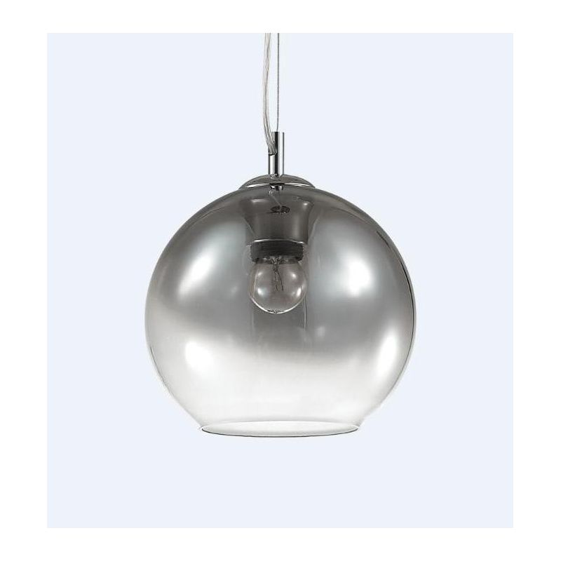 LAMPADARIO A SOSPENSIONE SINGOLO MODERNO A SFERA DIAM CM 20 IN VETRO SOFFIATO DISPONIBILE 4 COLORI CRISTALENSI - Cristalensi Sho