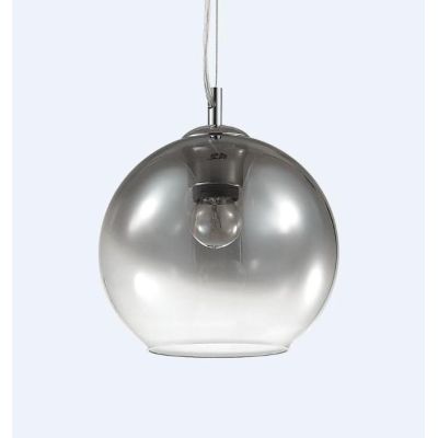 LAMPADARIO A SOSPENSIONE SINGOLO MODERNO A SFERA DIAM CM 20 IN VETRO SOFFIATO DISPONIBILE 4 COLORI CRISTALENSI - Cristalensi Sho