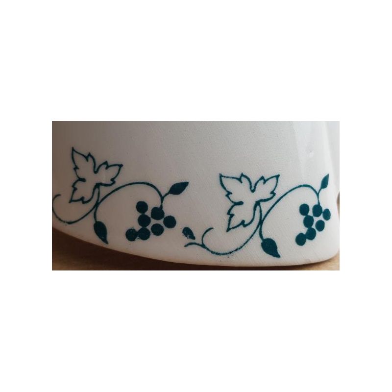 2029.A3 PLAFONIERA 3 LUCI RUSTICA IN FERRO RUGGINE E DIFFUSORI IN TERRACOTTA BIANCA DECORATA MADE IN ITALY CRISTALENSI CERAMICA