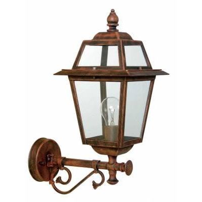 147 LANTERNA IN ALLUMINIO COLORE RUGGINE OPPURE NERO Garden Luce - Cristalensi Shop Online