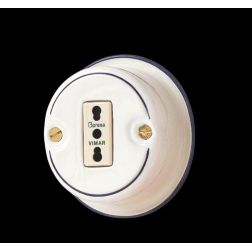 25 BIPRESA IN CERAMICA BIANCA CON DECORAZIONI IN 7 VARIANTI COLORE MADE IN ITALY CRISTALENSI CERAMICA - Cristalensi Shop Online