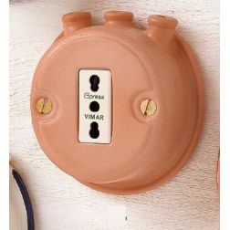 28 BIPRESA CON PIPE IN TERRACOTTA PER IMPIANTI ELETTRICI ESTERNI MADE IN ITALY CRISTALENSI CERAMICA - Cristalensi Shop Online 2