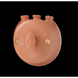 29 INTERRUTTORE A FARFALLA CON PIPE IN TERRACOTTA PER IMPIANTI ELETTRICI ESTERNI MADE IN ITALY CRISTALENSI CERAMICA - Cristalens