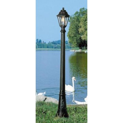 ARTU-ANNA LAMPIONE IN RESINA NERA CON LANTERNA ALTEZZA 182 CM IP55 ECONOMICO FUMAGALLI MADE IN ITALY DARK LIGHT - Cristalensi Sh