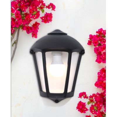 FABIO MEZZA LANTERNA CLASSICA IN RESINA NERA, GRIGIA O BIANCO IP55 FUMAGALLI MADE IN ITALY DARK LIGHT - Cristalensi Shop Online