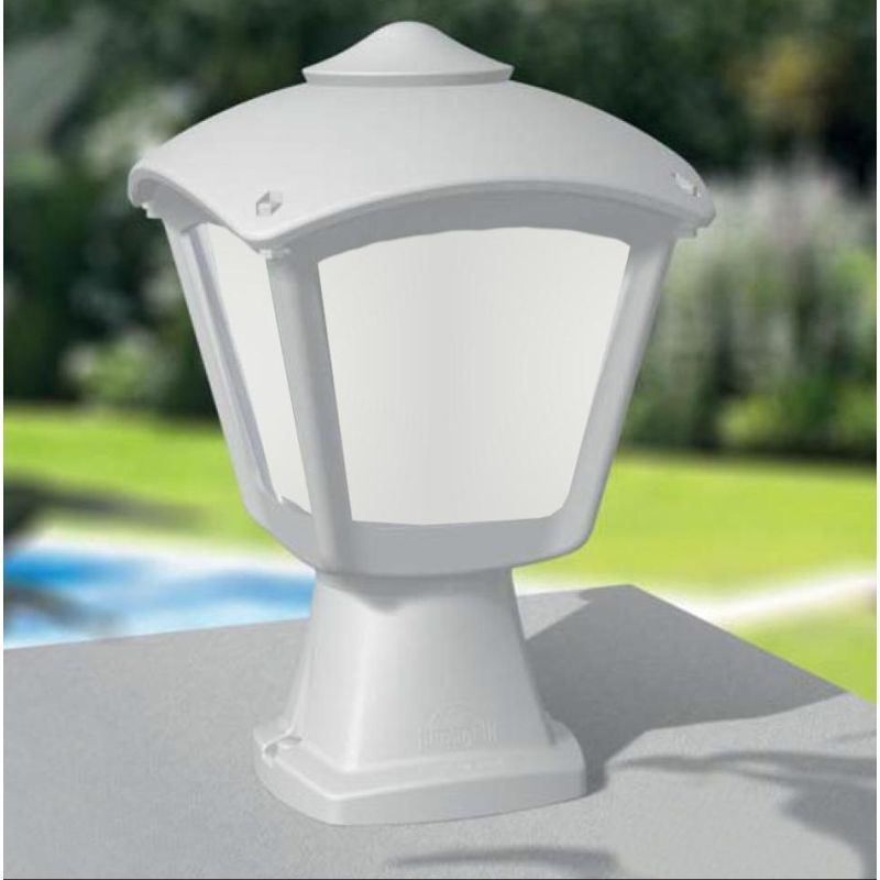 DISMA-ROBY PALETTO IN RESINA ALTEZZA CM 29 IP55 3 COLORI VETRO OPALE MADE IN ITALY FUMAGALLI DARK LIGHT - Cristalensi Shop Onlin