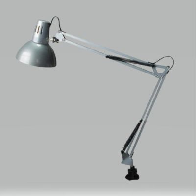 ARNO LAMPADA DA TAVOLO CON MORSETTO IN METALLO 3 COLORI CON BRACCI SNODATI E DIFFUSORE ORIENTABILE DARK LIGHT - Cristalensi Shop