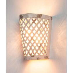 APPLIQUE DA PARETE STILE RUSTICO INTAGLIATA IN TERRACOTTA DECORATA PRODOTTO MADE IN ITALY IMAS - Cristalensi Shop Online