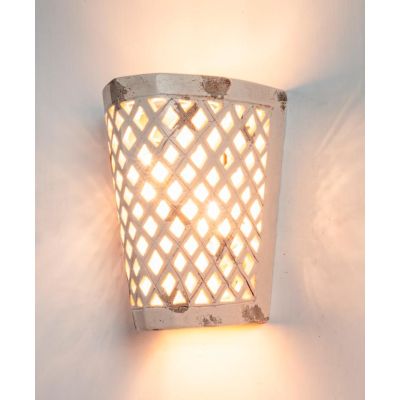 APPLIQUE DA PARETE STILE RUSTICO INTAGLIATA IN TERRACOTTA DECORATA PRODOTTO MADE IN ITALY IMAS - Cristalensi Shop Online