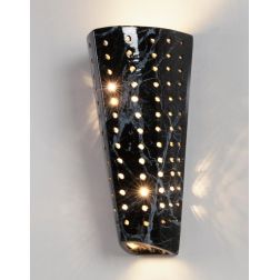 APPLIQUE DA PARETE STILE RUSTICO IN TERRACOTTA DECORATA EFFETTO MARMO PRODOTTO MADE IN ITALY IMAS - Cristalensi Shop Online