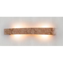 LAMPADA DA PARETE RETTANGOLARE IN TERRACOTTA CON DECORO EFFETTO MARMO RUSTICA MADE IN ITALY IMAS - Cristalensi Shop Online