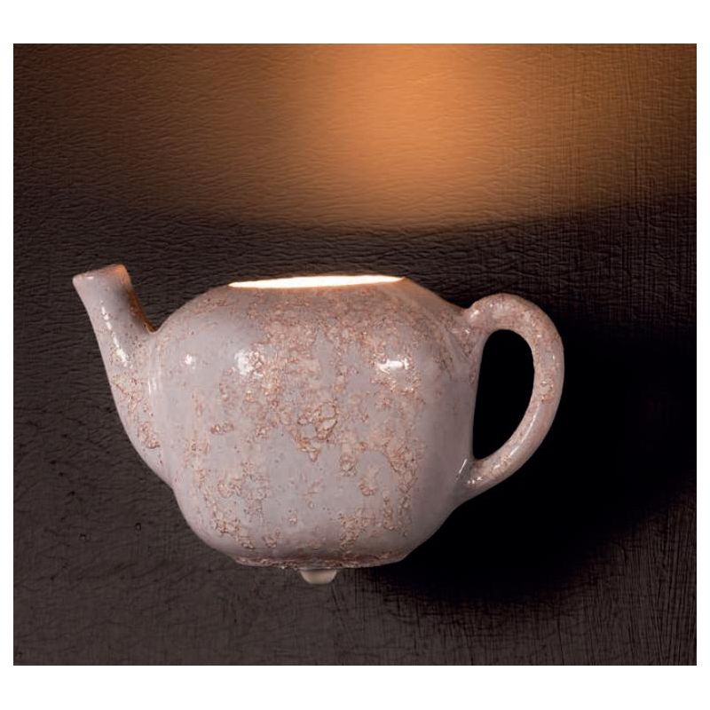 APPLIQUE A FORMA DI TEIERA IN CERAMICA DECORATA A MANO STILE RUSTICO MADE IN ITALY IMAS IMAS - Cristalensi Shop Online