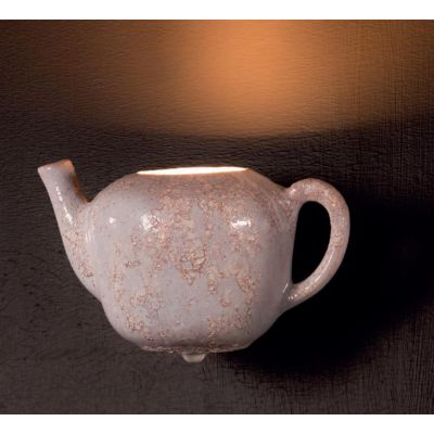 APPLIQUE A FORMA DI TEIERA IN CERAMICA DECORATA A MANO STILE RUSTICO MADE IN ITALY IMAS IMAS - Cristalensi Shop Online