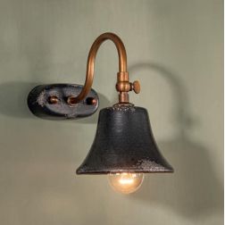 APPLIQUE RUSTICA IN CERAMICA DECORATA E OTTONE ANTICATO MADE IN ITALY DELLA IMAS IMAS - Cristalensi Shop Online 2