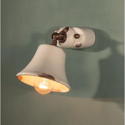 APPLIQUE SPOT RUSTICA IN CERAMICA DECORATA CON SNODO MADE IN ITALY DELLA IMAS IMAS - Cristalensi Shop Online