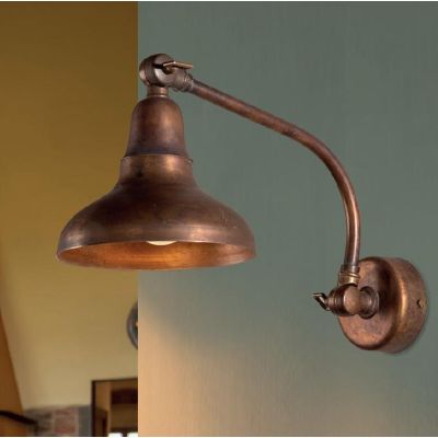 APPLIQUE IN OTTONE ANTICATO CON DOPPIO SNODO STILE RUSTICO MADE IN ITALY DELLA IMAS IMAS - Cristalensi Shop Online