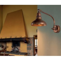 APPLIQUE IN OTTONE ANTICATO CON DOPPIO SNODO STILE RUSTICO MADE IN ITALY DELLA IMAS IMAS - Cristalensi Shop Online 2