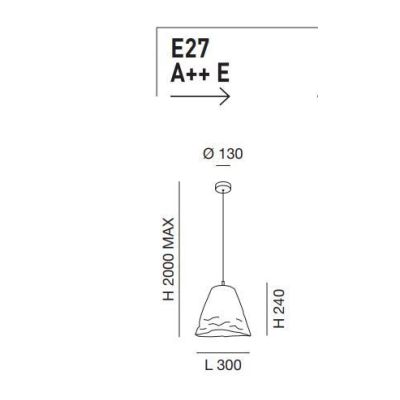 3535-40 CRUMPLE LAMPADARIO A SOSPENSIONE MODERNO BIANCO E KAKI EFFETTO STROPICCIATO DI FABAS LUCE Fabas Luce - Cristalensi Shop