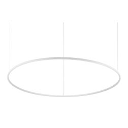 SOSPENSIONE MODERNA FORMA CIRCOLARE DIAMETRO CM 150 LED INTEGRATO 89W LUCE 3000K-4000K BIANCO O NERO CRISTALENSI - Cristalensi S