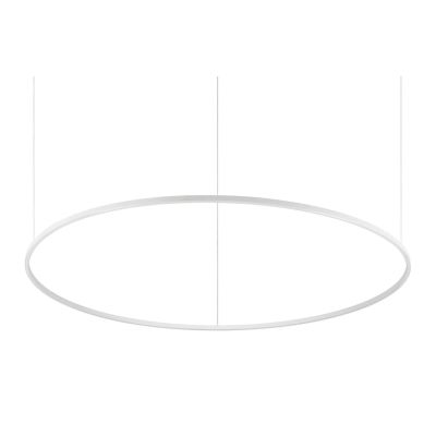 SOSPENSIONE MODERNA FORMA CIRCOLARE DIAMETRO CM 150 LED INTEGRATO 89W LUCE 3000K-4000K BIANCO O NERO CRISTALENSI - Cristalensi S