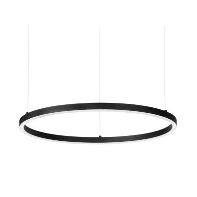 SOSPENSIONE MODERNA FORMA CIRCOLARE DIAMETRO CM 50 LED INTEGRATO 32W LUCE 3000K-4000K BIANCO O NERO CRISTALENSI - Cristalensi Sh
