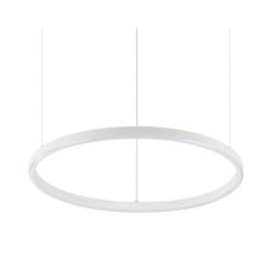 SOSPENSIONE MODERNA FORMA CIRCOLARE DIAMETRO CM 50 LED INTEGRATO 32W LUCE 3000K-4000K BIANCO O NERO CRISTALENSI - Cristalensi Sh