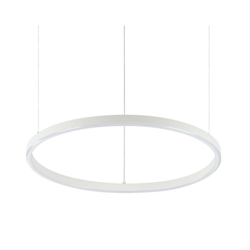 SOSPENSIONE MODERNA FORMA CIRCOLARE DIAMETRO CM 50 LED INTEGRATO 32W LUCE 3000K-4000K BIANCO O NERO CRISTALENSI - Cristalensi Sh