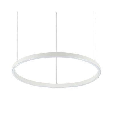 SOSPENSIONE MODERNA FORMA CIRCOLARE DIAMETRO CM 50 LED INTEGRATO 32W LUCE 3000K-4000K BIANCO O NERO CRISTALENSI - Cristalensi Sh