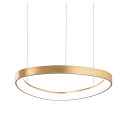 SOSPENSIONE MODERNA OVALE IN 4 MISURE LED INTEGRATO LUCE 3000K IN METALLO 3 COLORI CRISTALENSI - Cristalensi Shop Online 2