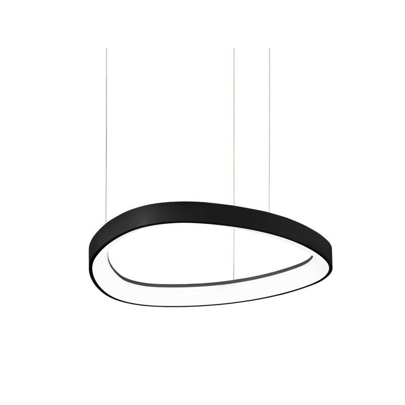 SOSPENSIONE MODERNA OVALE IN 4 MISURE LED INTEGRATO LUCE 3000K IN METALLO 3 COLORI CRISTALENSI - Cristalensi Shop Online