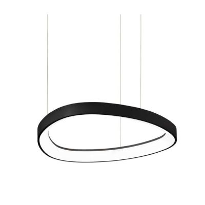 SOSPENSIONE MODERNA OVALE IN 4 MISURE LED INTEGRATO LUCE 3000K IN METALLO 3 COLORI CRISTALENSI - Cristalensi Shop Online
