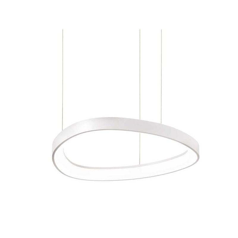 SOSPENSIONE MODERNA OVALE IN 4 MISURE LED INTEGRATO LUCE 3000K IN METALLO 3 COLORI CRISTALENSI - Cristalensi Shop Online