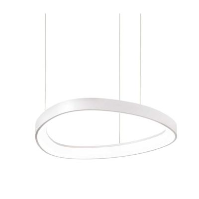 SOSPENSIONE MODERNA OVALE IN 4 MISURE LED INTEGRATO LUCE 3000K IN METALLO 3 COLORI CRISTALENSI - Cristalensi Shop Online