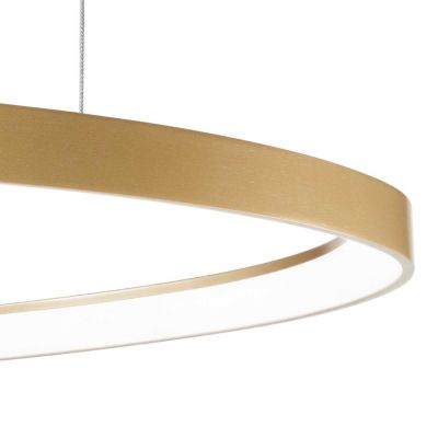 SOSPENSIONE MODERNA OVALE IN 4 MISURE LED INTEGRATO LUCE 3000K IN METALLO 3 COLORI CRISTALENSI - Cristalensi Shop Online