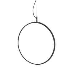 CIRCUS SOSPENSIONE SINGOLA A CERCHIO IN 3 MISURE COLORE NERO LED INTEGRATO LUCE 3000K DESIGN MODERNO Ideal Lux - Cristalensi Sho 2