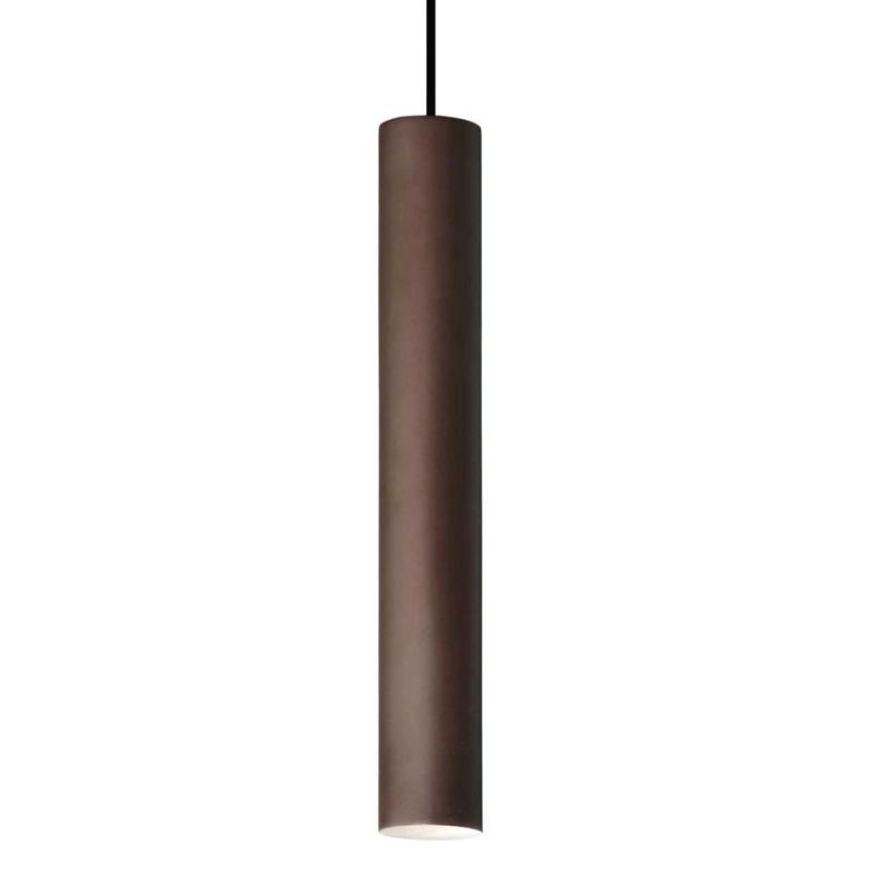 SOSPENSIONE CILINDRO DIAMETRO 6 CM ALTEZZA 40 CM IN METALLO 11 COLORI DESIGN MODERNO ATTACCO GU10 CRISTALENSI - Cristalensi Shop