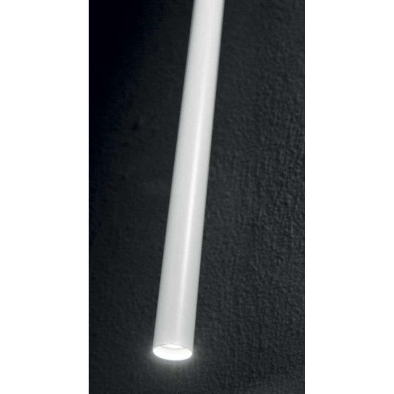 SOSPENSIONE MODERNA CILINDRICA LED 11,5W LUCE 3000K METALLO BIANCO NERO O CROMO CRISTALENSI - Cristalensi Shop Online