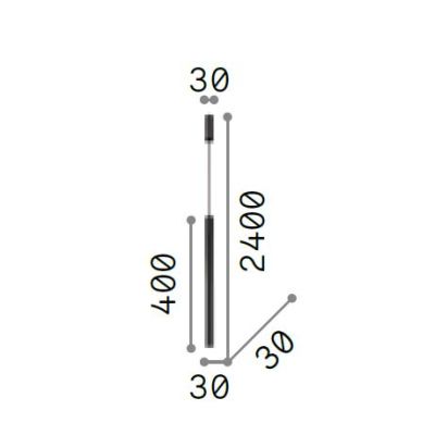 ULTRATHIN SOSPENSIONE MODERNA CILINDRICA LED 11,5W LUCE 3000K METALLO BIANCO NERO O CROMO Ideal Lux - Cristalensi Shop Online