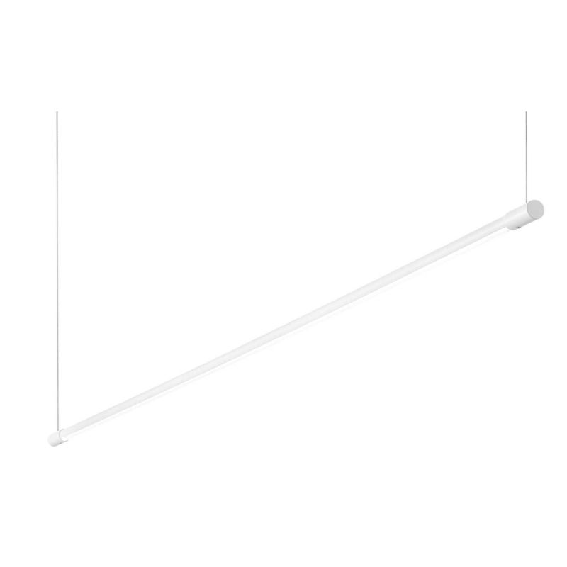 SOSPENSIONE LINEARE MODERNA IN METALLO NERO O BIANCO CON LED 17W LUCE 3000K CRISTALENSI - Cristalensi Shop Online