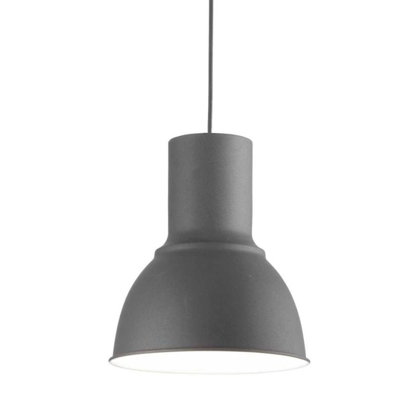 SOSPENSIONE SINGOLA DIAMETRO CM 23 O 46 IN METALLO COLORE ANTRACITE DESIGN MODERNO CRISTALENSI - Cristalensi Shop Online