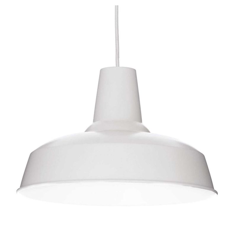 MOBY LAMPADARIO A SOSPENSIONE IN METALLO RAME, BIANCO O NERO STILE VINTAGE LAMPADINA ATTACCO E27 Ideal Lux - Cristalensi Shop On
