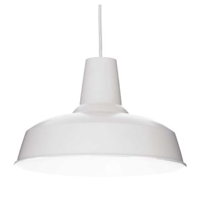 MOBY LAMPADARIO A SOSPENSIONE IN METALLO RAME, BIANCO O NERO STILE VINTAGE LAMPADINA ATTACCO E27 Ideal Lux - Cristalensi Shop On